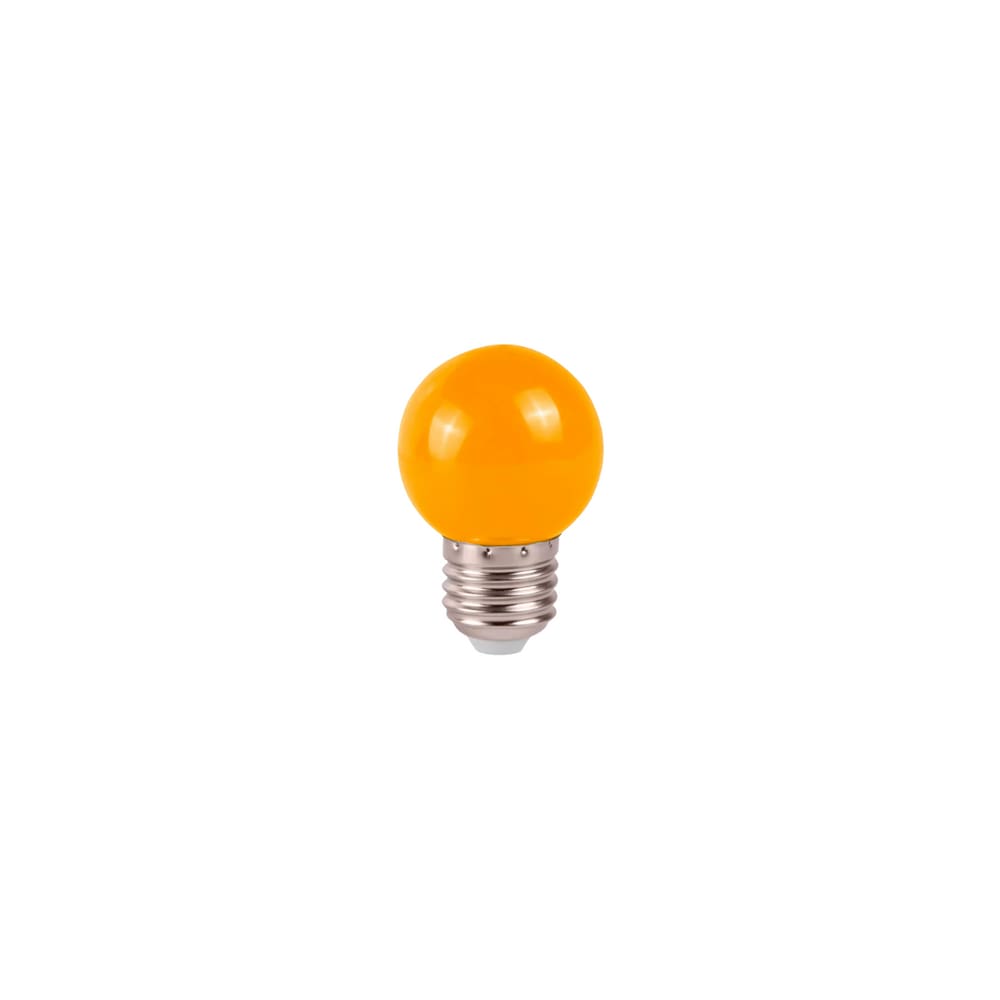 Lâmpada Led Bolinha E27 Luz Laranja 1W 220V - Ctb
