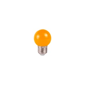 Lâmpada Led Bolinha E27 Luz Laranja 1W 220V - Ctb