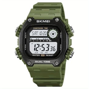 Relógio Skmei Esportivo à Prova D`água 50m Display Luminoso Verde