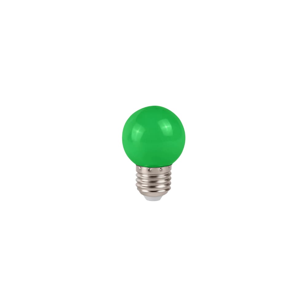 Lâmpada Led Bolinha E27 Luz Verde 1W 220V - Ctb