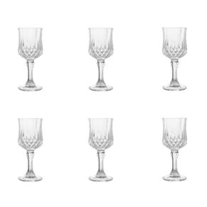 Conjunto De Taças De Vidro Para Licor 6 Peças 60 Ml Diamante Lyor
