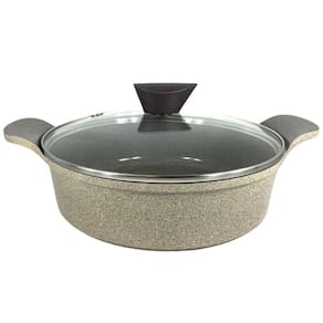 Caçarola Rasa 28cm/4,8l Com Revestimento Cerâmico Marble Neoflam Cinza