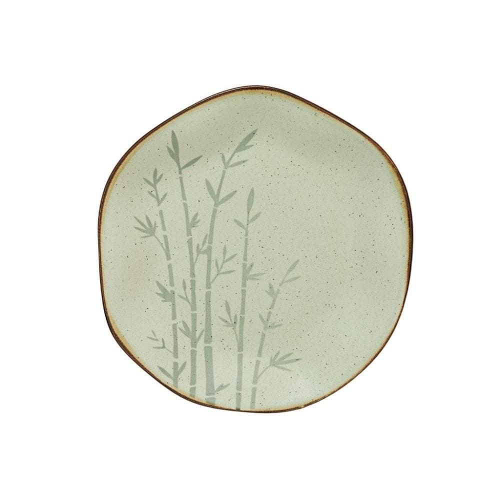 Prato De Sobremesa 21,5 Cm Ryo Bambu Porcelana Oxford