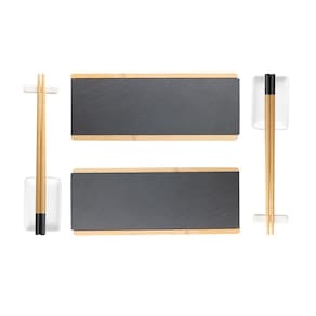 Conjunto 8 Peças Para Sushi De Bambu Akita