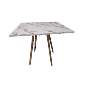 Mesa De Jantar Quadrada Eames Eiffel 70 Cm Estilo Granito