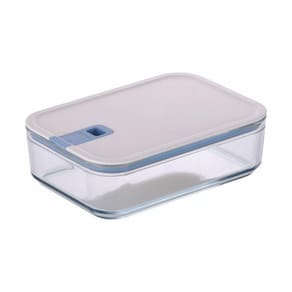 Pote De Vidro Hermético Retangular - Tampa Com Alavanca - 1600ml - Perfect Seal - Neoflam