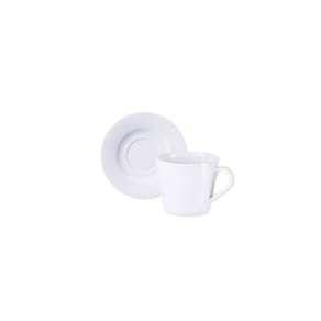 Conjunto Xícara E Pires De Chá Tramontina Mesh Em Porcelana Decorada, 185 Ml 2 Peças