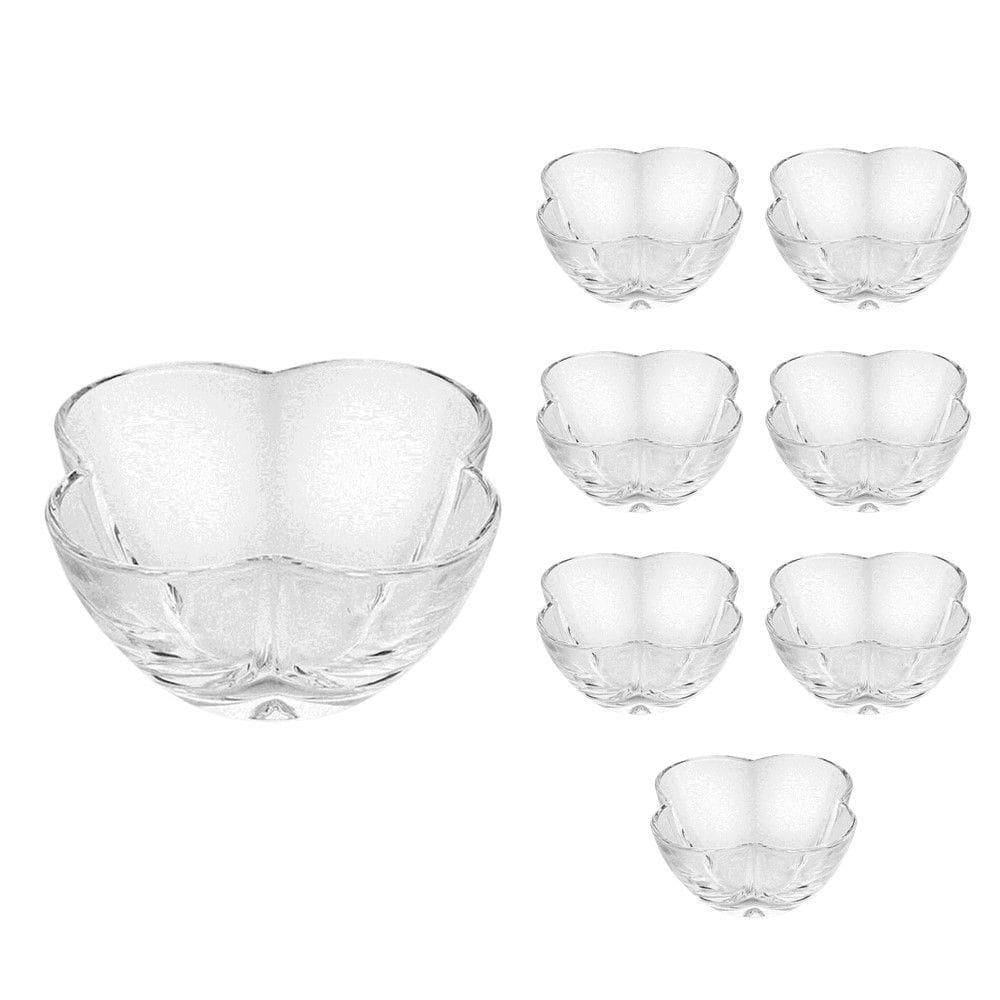 Jogo 8 Bowls De Cristal Clover Doces Sobremesas Lyor 5x9cm