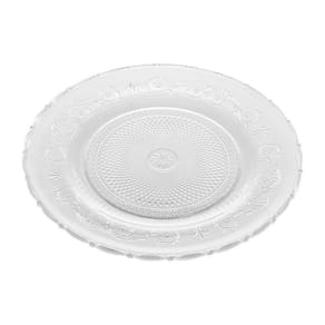 Jogo 4 Pratos Sobremesa 18cm Angel Vidro Transparente Lyor