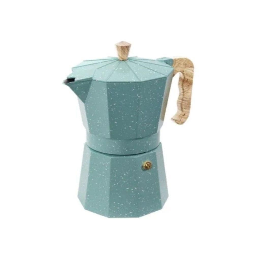 Cafeteira Italiana 300 Ml Em Alumínio Com Cabo De Nylon Verona Verde Brinox