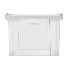 Caixa Organizadora Tramontina Office 30l Em Polipropileno Transparente