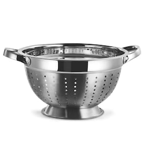 Escorredor De Massa E Alimentos 24 Cm Inox - Mimo Style