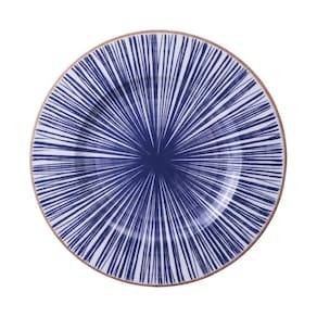 Prato Raso Tramontina Abstratta Em Porcelana Decorada 28 Cm
