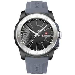 Relógio Quartzo Display Luminoso Esportivo A Prova água Pulseira De Silicone 5atm Preto Cinza
