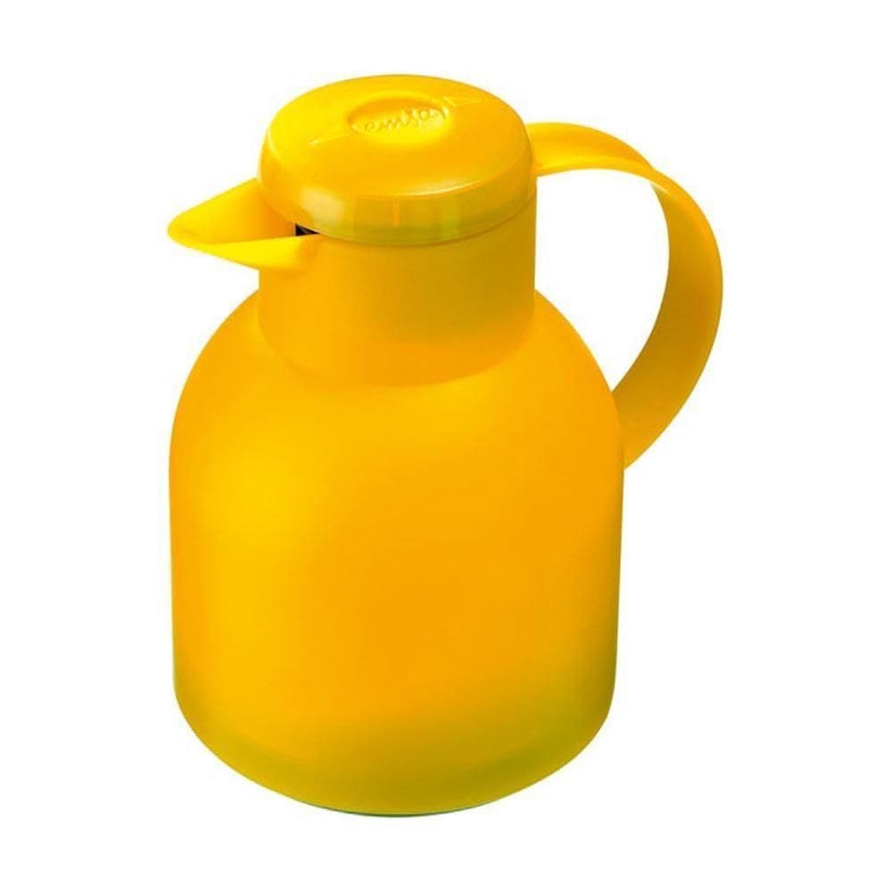 Garrafa Térmica De 1 Litro Quick Press Samba Emsa Amarela
