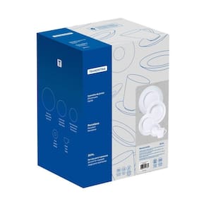 Aparelho De Jantar Tramontina Monocroma Em Porcelana Decorada 20 Peças