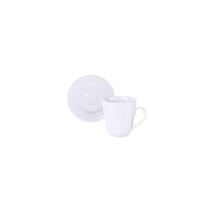 Conjunto Xícara E Pires De Café Tramontina Nexus Em Porcelana, 70 Ml 2 Peças