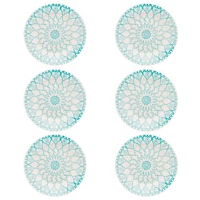 Prato Raso De Cerâmica Estampa Donna Mandala 24cm 6 Unidades - Biona 091079