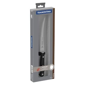 Faca Para Tomate Tramontina Century Com Lamina De Aço Inox E Cabo De Policarbonato E Fibra De Vidro Preto 5"