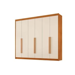 Guarda Roupa Casal 6 Portas E 6 Gavetas Versalhes Cinamomo-off White Conquista