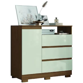 Cômoda Com Sapateira Organizadora 3 Gavetas 1 Porta Lion Aramóveis