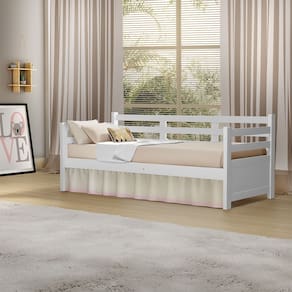 Cama Solteiro Babá Madeira Enjoy Mona Mais Nicho - Branco