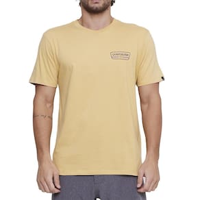 Camiseta Quiksilver Range Life SM25 Masculina Mostarda