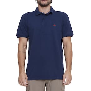Camisa Quiksilver Polo Embroidery Piquet SM25 Marinho