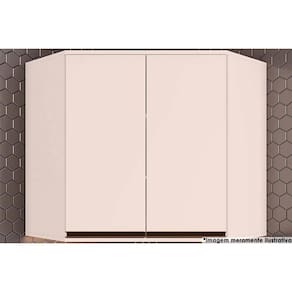 Armário De Cozinha Modulado Connect Canto Oblíquo C/2portas 80x83cm Off White - Henn