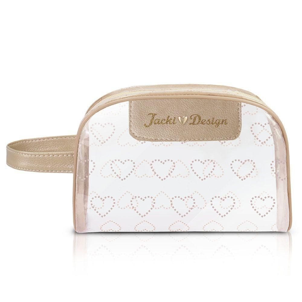 Necessaire Com Alça Jacki Design - Love Dourado