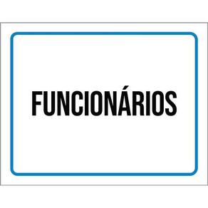 Kit 3 Placas Ambiente Sinalização Setor Funcionários