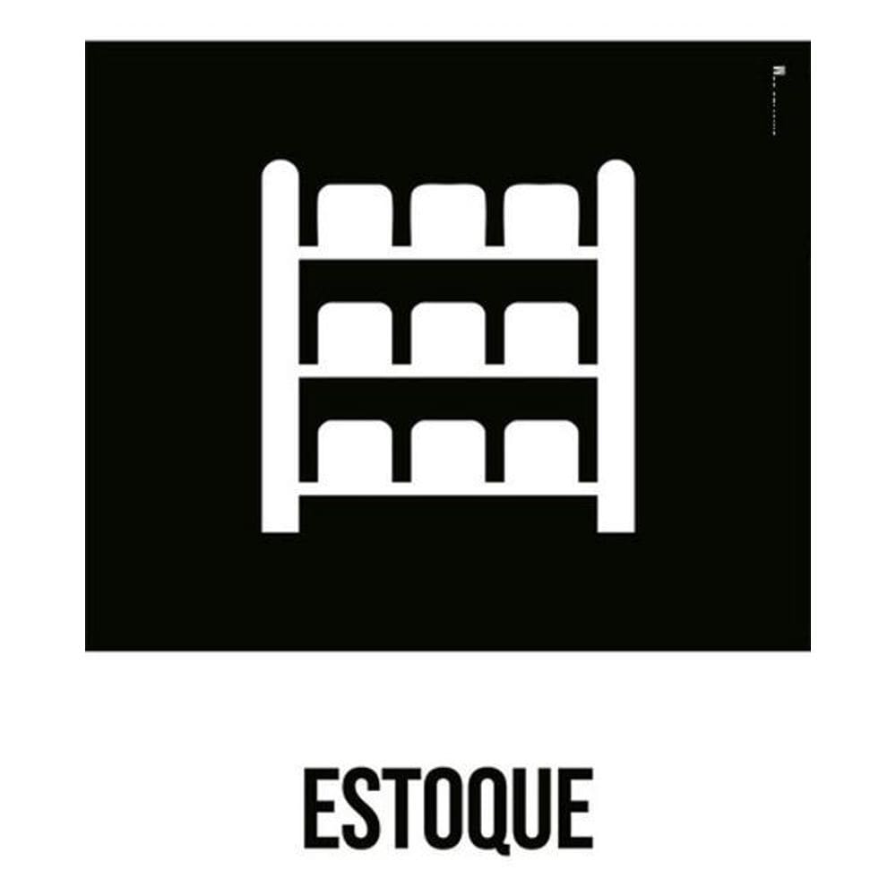 Kit 3 Placas Desenho - Estoque