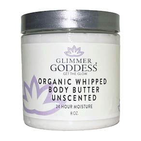 Manteiga corporal GLIMMER GODDESS Organic 240mL 24h de hidratação