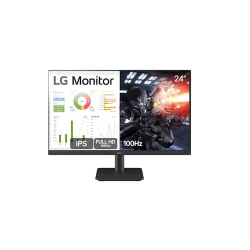 imagem-Monitor LG 24” IPS, Full HD, 100Hz, HDMI, Ajuste de Inclinação - 24MS500-B
