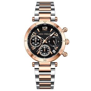 Relógio De Quartzo Feminino Minimalista Com Strass Movimento De Quartzo Prata Rose