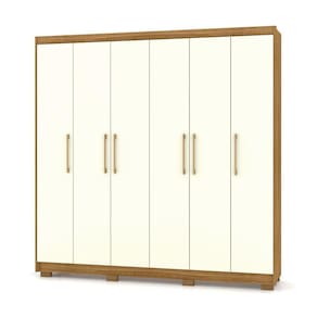 Guarda Roupa Casal 6 Portas E 6 Gavetas Recife Nature/champanhe - Pallazio