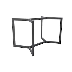 Base Mesa De Jantar Laguna M083 Aço S/tampo Preto Fosco - Kappesberg
