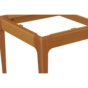 Base Mesa De Jantar Mira Bam003-ca Madeira Maciça S/ Tampo Carvalho - Kappesberg