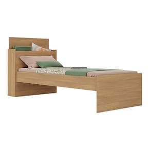 Cama De Solteiro Para Colchão 188 X 78cm Com Baú Embutido Multimóveis Mp4229 Rustic Rustic