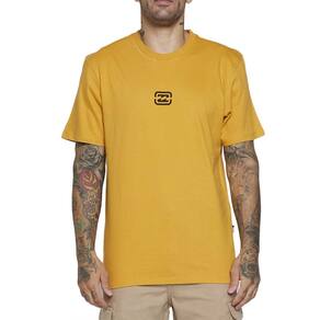 Camiseta Billabong Bracket Wave Color SM25 Mostarda
