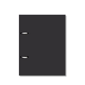 Caderno Argolado P Liso Preto