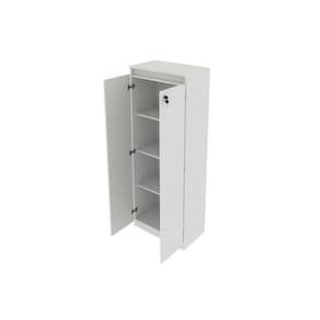 Armário De Escritório Me4151 2 Portas C/ Chave Amêndoa - Tecno Mobili