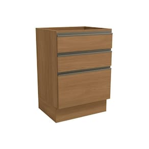 Balcão De Cozinha Maxxi G743 C/ 3 Gavetas S/ Tampo 60cm Canela - Kappesberg
