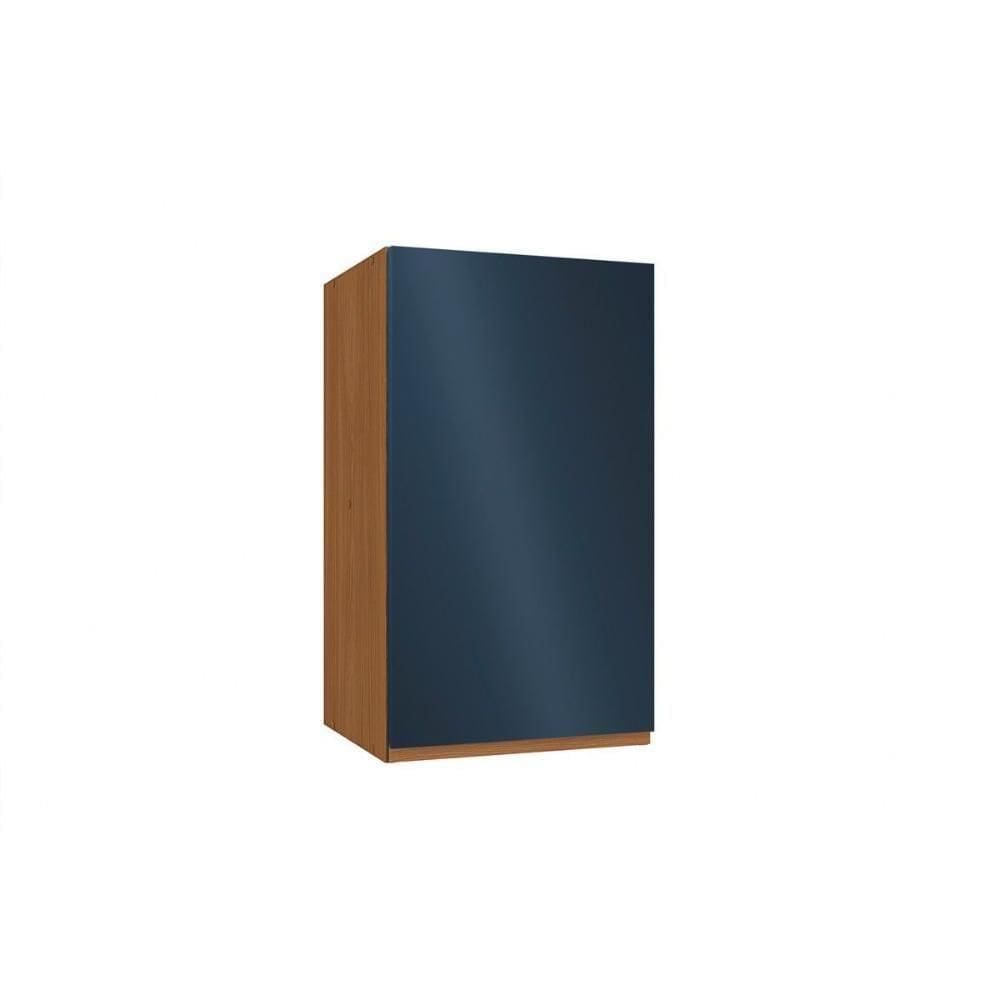 Armário De Cozinha Modulado Ciela R642 C/ 1 Porta 40cm Canela/azul Profundo - Kappesberg