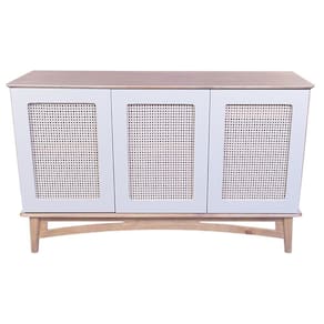 Balcão Veneza 3 Portas E 1 Gaveta Interna - 6005 Cor Garapa - Verniz