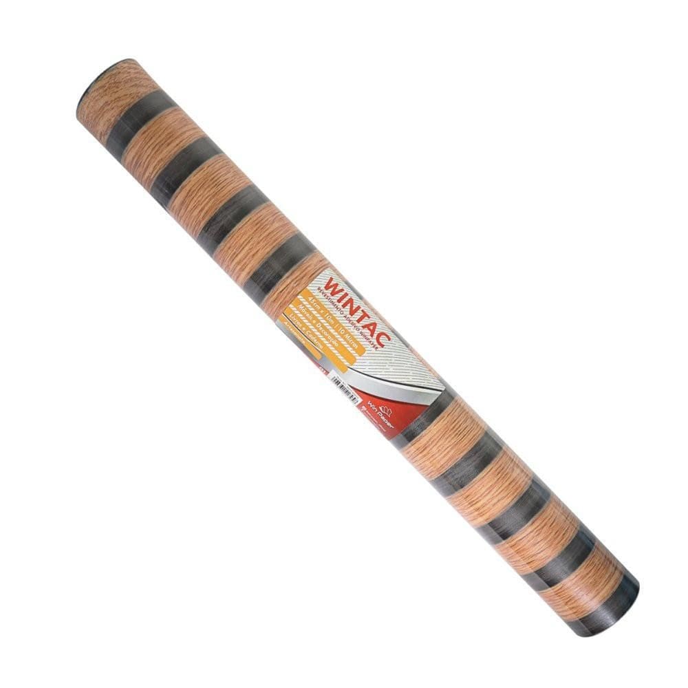 Plástico Adesivo Texturizado De Madeira Tom Claro Ripado