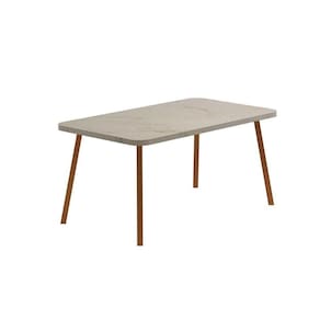 Mesa De Sala Jantar Stellar 1597 Aço Com tampo 160x90cm Petra rose Carraro