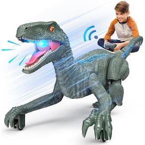 Controle remoto Dinosaur J Rootage realista para crianças de 3 a 5