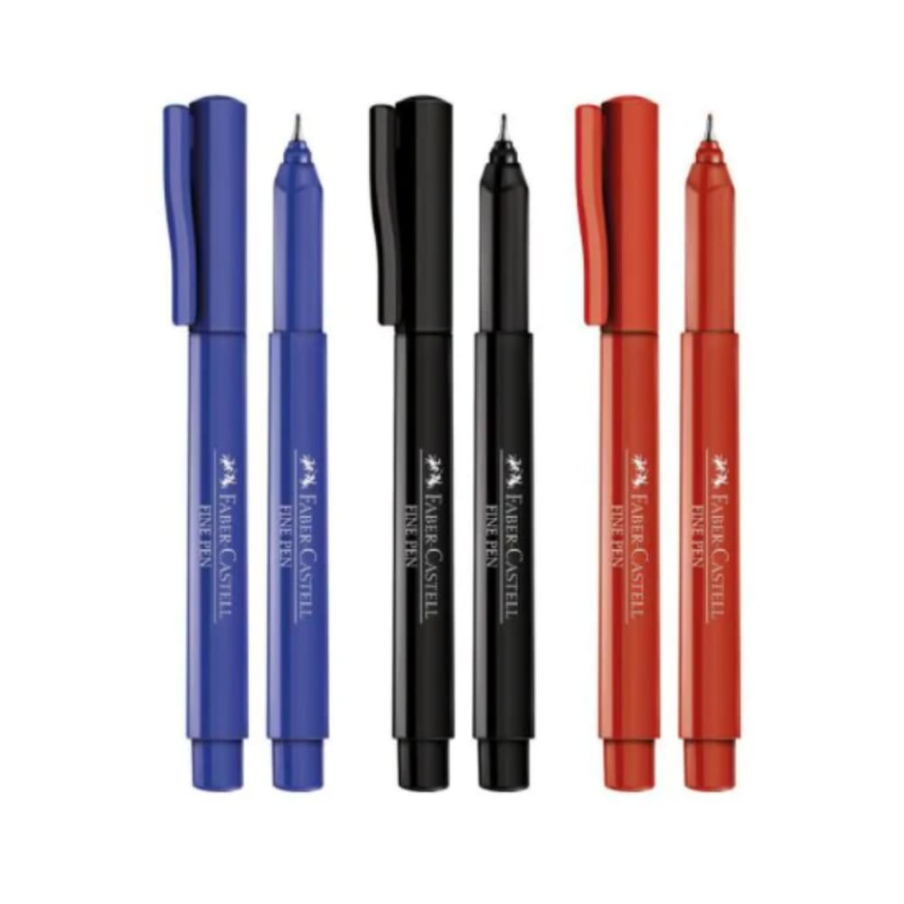 Caneta Ponta Porosa 0.4mm Faber-Castell - Fine Pen (Unidade)