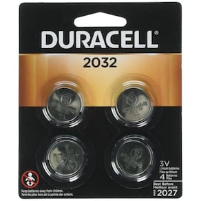 Bateria Duracell Procell Lithium 2032 3V para segurança, pacote com 4